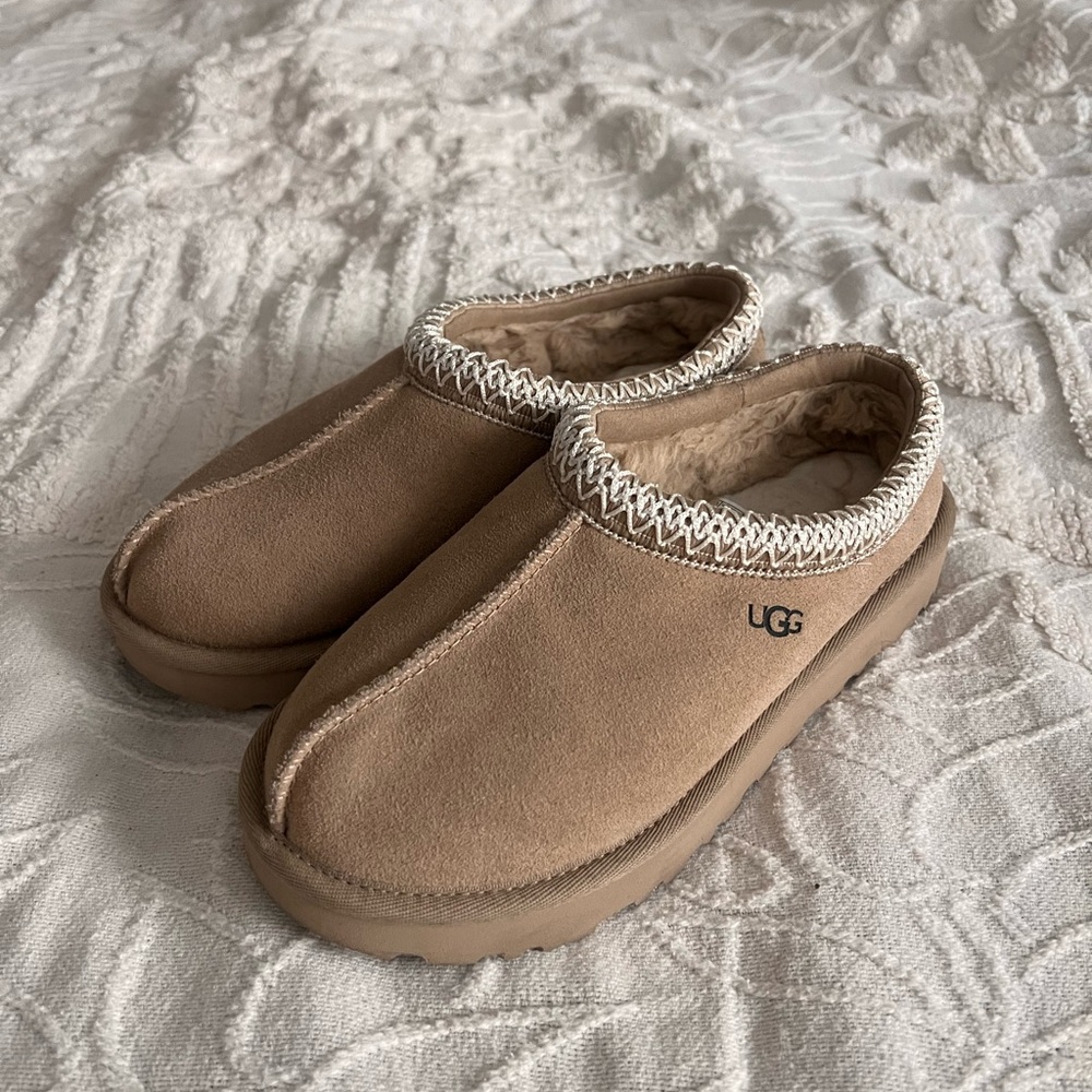 UGG Tan Suede Slippers